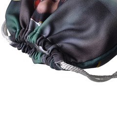 Personalized Any Text Xmas Dinosaur Drawstring Bag Drawstring Bag (Large) View4