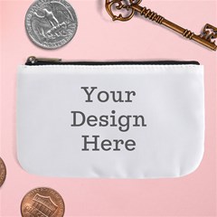 Personalized Icecream Dessert Initial Any Text Name Large Coin Purse Large Coin Purse View1