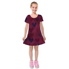 Personalized Any Text Flower Kids  Short Sleeve Velvet Dress View4