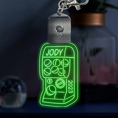 Personalized Pet Bone Name LED Key Chain View1