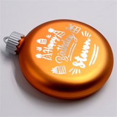 Personalized Easter Day Rabbit Egg Name LED Glass Round Ornament View8