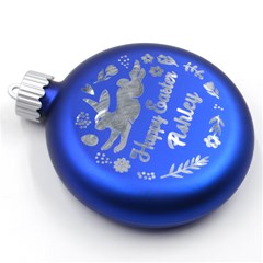 Personalized Easter Day Rabbit Egg Name LED Glass Round Ornament View9