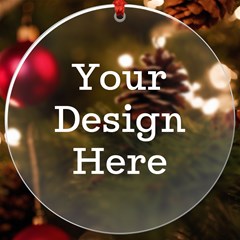 Personalized Thanksgiving Year Round Ornament UV Print Acrylic Ornament Round View1