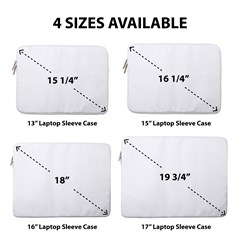 Personalized Initial Name Laptop Sleeve Case with Pocket 17  Vertical Laptop Sleeve Case With Pocket View7