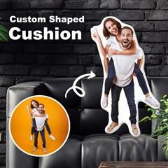 Personalized Photo in ELF custom Shaped Cushion Cut To Shape Cushion Case View1