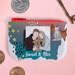 Personalized Photo Illustration Lover Name Mini Coin Purse Mini Coin Purse View2