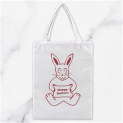 Cute Bunny Happy Easter Drawing I Classic Tote Bag