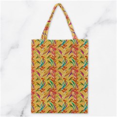 Abstract Hummingbird Pattern Classic Tote Bags