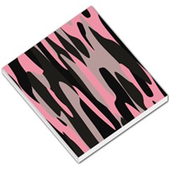 Pink And Black Camouflage Abstract 2 Small Memo Pads