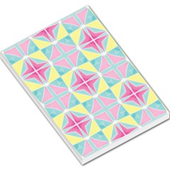 Pastel Block Tiles Pattern Large Memo Pads