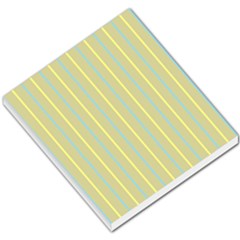 Summer Sand Color Blue And Yellow Stripes Pattern Small Memo Pads