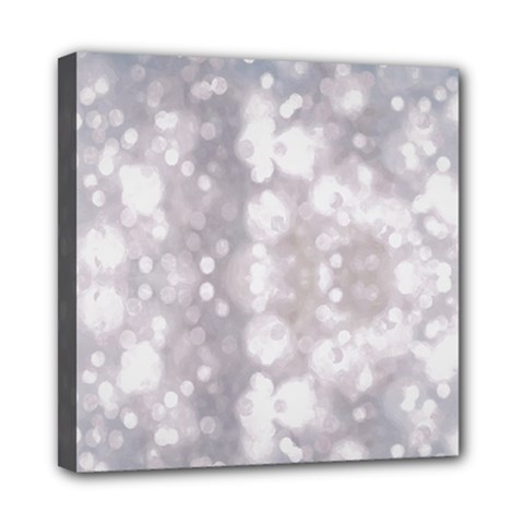 Light Circles, Rouge Aquarel Painting Mini Canvas 8  X 8 