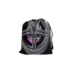 Bord Edge Wheel Tire Black Car Drawstring Pouches (small) 