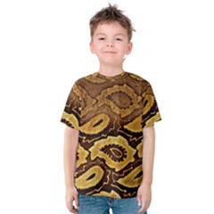 Golden Patterned Paper Kids  Cotton Tee