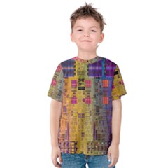 Circuit Board Pattern Lynnfield Die Kids  Cotton Tee