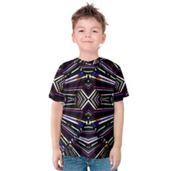 Dark Ethnic Sharp Bold Pattern Kids  Cotton Tee