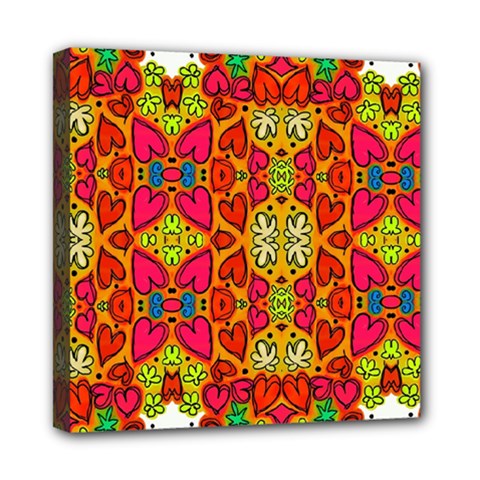 Abstract Background Pattern Doodle Mini Canvas 8  X 8 