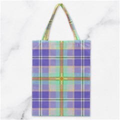 Blue And Yellow Plaid Classic Tote Bag