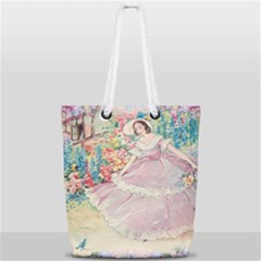 Vintage 1203865 960 720 Full Print Rope Handle Tote (small)