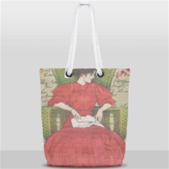 Vintage 1079413 1920 Full Print Rope Handle Tote (small)