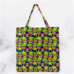 Smiley Background Smiley Grunge Grocery Tote Bag