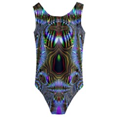 Art Artwork Fractal Digital Art Kids  Cut-out Back One Piece Swimsuit