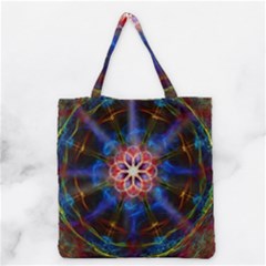 Mandala Pattern Kaleidoscope Grocery Tote Bag