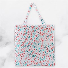 Rainy Day Pattern Grocery Tote Bag