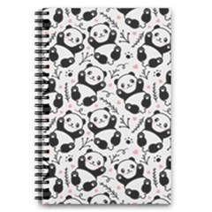 Panda Pattern 5 5  X 8 5  Notebook