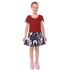 Ljp Kids  Short Sleeve Velvet Dress