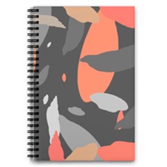 Pattern Formes Corail/noir 5 5  X 8 5  Notebook