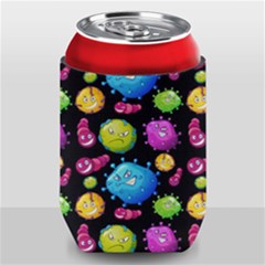 Seamless Background With Colorful Virus Can Holder