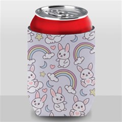 Seamless Pattern With Cute Rabbit Character Can Holder