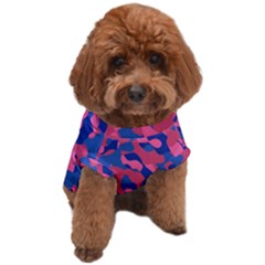 Blue And Pink Camouflage Pattern Dog T-shirt