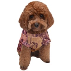 Abstract Cracked Texture Print Dog T-shirt