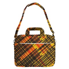 Root Humanity Orange Yellow And Black Macbook Pro Shoulder Laptop Bag (large)