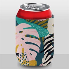 Tropical Polka Plants 6 Can Cooler