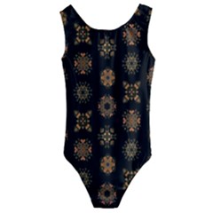 Pattern Mandala Ornate Ornamental Kids  Cut-out Back One Piece Swimsuit