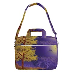 Landscape Illustration Night Light Macbook Pro 16  Shoulder Laptop Bag