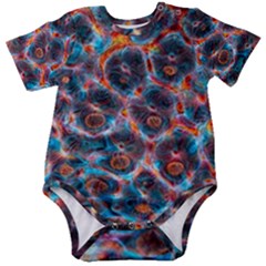 Fractal Black Texture Wallpaper Art Design Art Baby Short Sleeve Onesie Bodysuit