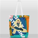 Colorful Couple Full Print Rope Handle Tote (Small) View1