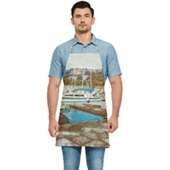 Alone On Gardasee, Italy  Kitchen Apron