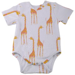 Giraffe Pattern T- Shirt Giraffes T- Shirt Baby Short Sleeve Bodysuit