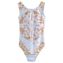 Mandala Artwork T- Shirt Mandala Etched In Granite T- Shirt Kids  Cut-out Back One Piece Swimsuit