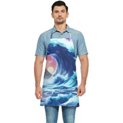 Storm Tsunami Waves Ocean Sea Nautical Nature Kitchen Apron