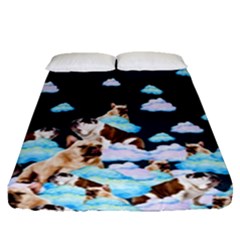 Lovly Dog Fitted Sheet (queen Size)