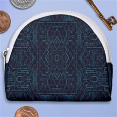 Geometric-art-003 Horseshoe Style Canvas Pouch
