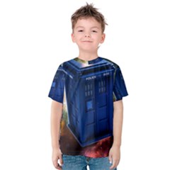 The Police Box Tardis Time Travel Device Used Doctor Who Kids  Cotton Tee