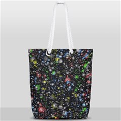 Illustration Universe Star Planet Full Print Rope Handle Tote (small)