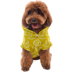 Lemon-fruits-slice-seamless-pattern Dog Coat